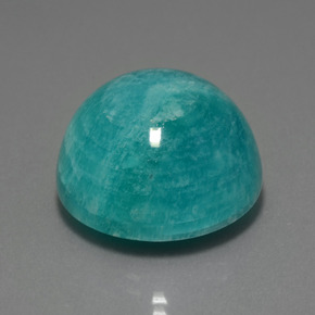 33.83 ct Green Amazonite Stone, Natural Amazonite in Round Cabochon Shape for Sale