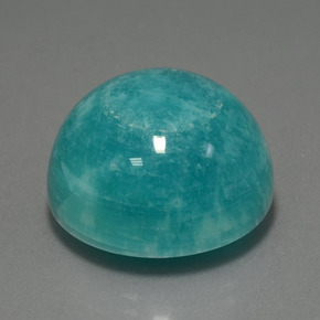 33.94 ct Green Amazonite Stone, Natural Amazonite in Round Cabochon Shape for Sale