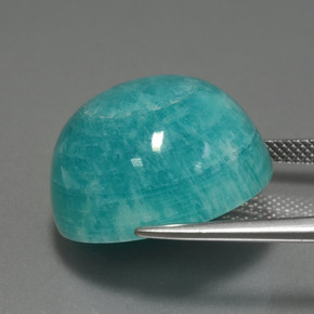 Amazonite Gemstone in 19.9 mm Size for Sale, Amazonite Stone in Blue-Green Color