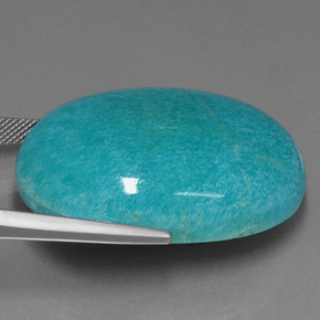 Amazonite Gemstone in 34.8 x 25.1 mm Size for Sale, Amazonite Stone in Green Blue Color