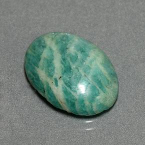 Amazonite Gemstone in 18 x 13 mm (calibrated) Size for Sale, Amazonite Stone in Blue-Green Color
