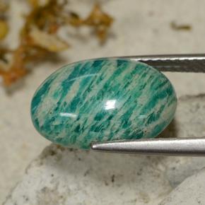 Amazonite Gemstone in 13.7 x 9.3 mm Size for Sale, Amazonite Stone in Blue-Green Color