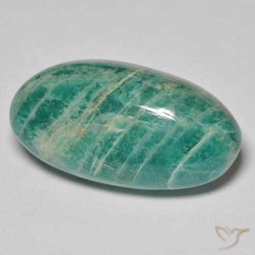 26.04 ct Green Amazonite, 26.4 x 13.6 mm Oval Cut From Madagascar, Photo A