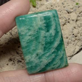47.7ct Baguette Cabochon Blue-Green Amazonite for sale thumb image of 47.7ct Baguette Cabochon Blue-Green Amazonite (ID: 484659)