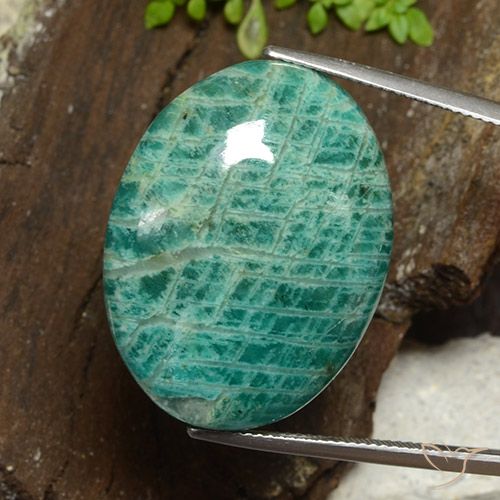39.85 ct Green Amazonite, 29.3 x 22.3 mm Oval Cut From Madagascar, Photo A