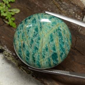 53.1ct Round Cabochon Blue-Green Amazonite for sale thumb image of 53.1ct Round Cabochon Blue-Green Amazonite (ID: 484692)