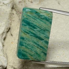 Pine Green Амазонит Камень - 16.7ct Багет Кабошон (ID: 484752)