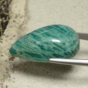 Amazonite Gemstone in 27.9 x 16.2 mm Size for Sale, Amazonite Stone in Blue-Green Color