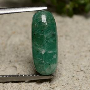 4.03 ct Green Amazonite Gemstone, Amazonite Gem in Oval Cabochon Shape for Sale.