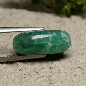 4.03 ct Green Amazonite Stone, Natural Amazonite in Oval Cabochon Shape for Sale