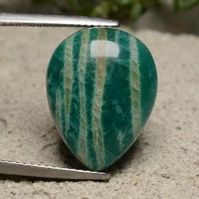 Amazonite Gemstone in 17.8 x 13.7 mm Size for Sale, Amazonite Stone in Blue-Green Color
