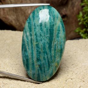 67.1ct Oval Cabochon Blue-Green Amazonite for sale thumb image of 67.1ct Oval Cabochon Blue-Green Amazonite (ID: 488683)