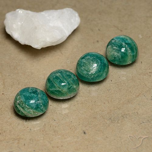 9.40ctw Natural Cool Green Amazonite, Round, Opaque, Photo A
