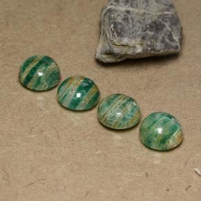 Amazonite Gemstones in 9 mm (calibrated) Size for Sale, Amazonite Stones in Blue-Green Color