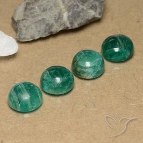 11.91 ctw Green Amazonite Stones, Natural Amazonite in Round Cabochon Shape for Sale