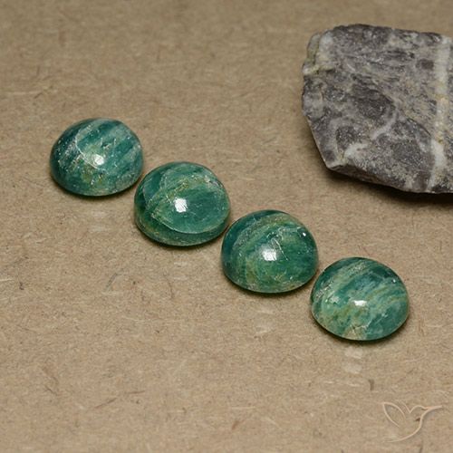 11.36 ct Green Amazonite, 9.2 mm Round Cut From Madagascar, Photo A