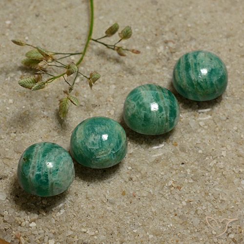 13.1 ct Green Amazonite, 9.2 mm Round Cut From Madagascar, Photo A