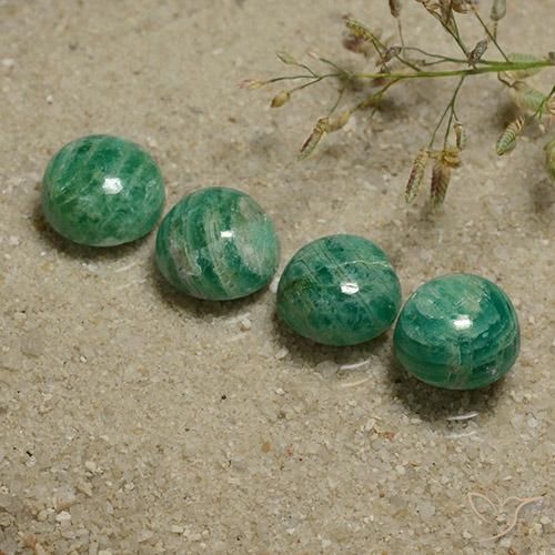 12.1 ct Green Amazonite, 9.1 mm Round Cut From Madagascar, Photo A
