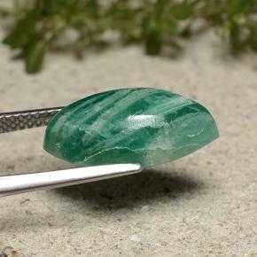 Amazonite Gemstone in 18 x 9 mm (calibrated) Size for Sale, Amazonite Stone in Medium-Dark Green Color