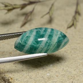 Amazonite Gemstone in 18.2 x 9.2 mm Size for Sale, Amazonite Stone in Blue-Green Color