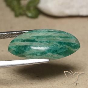 Amazonite Gemstone in 19.5 x 10.2 mm Size for Sale, Amazonite Stone in Cool Green Color
