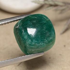 5.60 ct Green Amazonite Stone, Natural Amazonite in Cushion Cabochon Shape for Sale