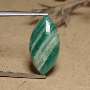 4.8ct Marquise Cabochon Blue-Green Amazonite Gem for sale 4.8ct Marquise Cabochon Blue-Green Amazonite Gem (ID: 491251)