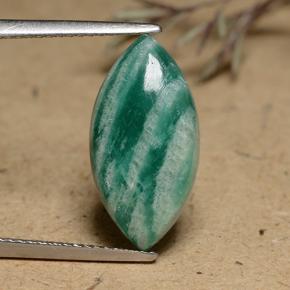 5.3ct Marquise Cabochon Blue-Green Amazonite Gem for sale 5.3ct Marquise Cabochon Blue-Green Amazonite Gem (ID: 491256)
