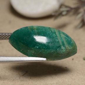 Amazonite Gemstone in 19.9 x 10.2 mm Size for Sale, Amazonite Stone in Blue-Green Color