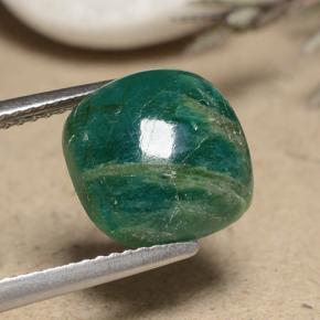 4.21 ct Green Amazonite Stone, Natural Amazonite in Cushion Cabochon Shape for Sale