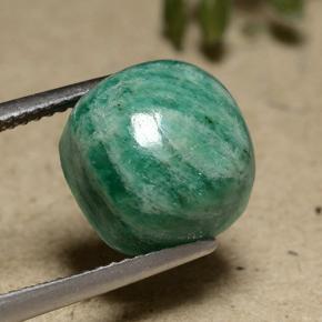 6.90 ct Green Amazonite Stone, Natural Amazonite in Cushion Cabochon Shape for Sale