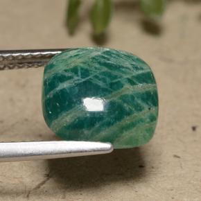 Amazonite Gemstone in 10.2 x 10.2 mm Size for Sale, Amazonite Stone in Deep Green Color