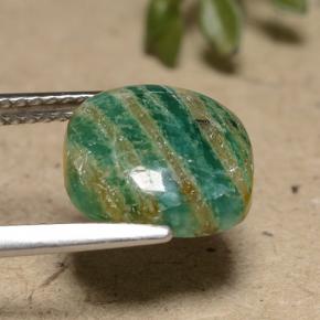 Amazonite Gemstone in 10.2 x 10.2 mm Size for Sale, Amazonite Stone in Medium Green Color