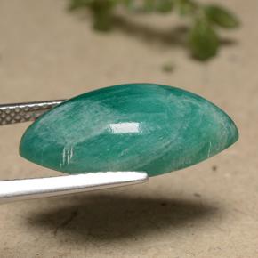 Amazonite Gemstone in 19.8 x 10.3 mm Size for Sale, Amazonite Stone in Cool Green Color