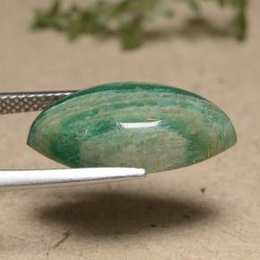 Amazonite Gemstone in 19.7 x 10.3 mm Size for Sale, Amazonite Stone in Cool Green Color