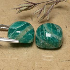 Amazonite Gemstones in 10.3 x 10.2 mm Size for Sale, Amazonite Stones in Cool Green Color