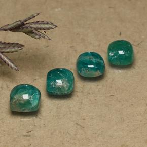 2.57 ctw Green Amazonite Stones, Natural Amazonite in Cushion Cabochon Shape for Sale
