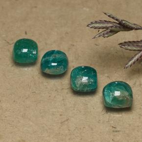 Amazonite Gemstones in 5.3 x 5.3 mm Size for Sale, Amazonite Stones in Blue-Green Color