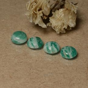 0.7ct Round Cabochon Blue-Green Amazonite Gem for sale 0.7ct Round Cabochon Blue-Green Amazonite Gem (ID: 491722)