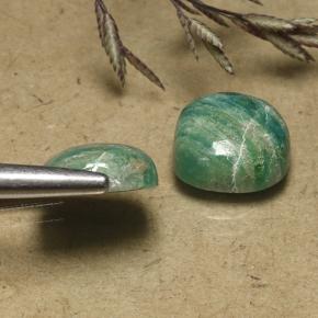 Amazonite Gemstones in 10.3 x 10.3 mm Size for Sale, Amazonite Stones in Cool Green Color