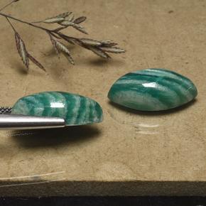 Amazonite Gemstones in 18 x 9 mm (calibrated) Size for Sale, Amazonite Stones in Blue-Green Color