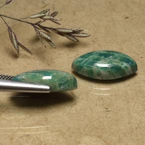 Amazonite Gemstones in 18 x 9 mm (calibrated) Size for Sale, Amazonite Stones in Cool Green Color