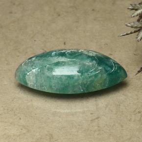 7.59 ct Green Amazonite Stone, Natural Amazonite in Marquise Cabochon Shape for Sale