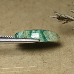 Amazonite Gemstone in 18 x 9 mm (calibrated) Size for Sale, Amazonite Stone in Blue-Green Color