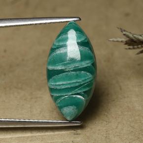 5.5ct Marquise Cabochon Blue-Green Amazonite for sale thumb image of 5.5ct Marquise Cabochon Blue-Green Amazonite (ID: 492124)