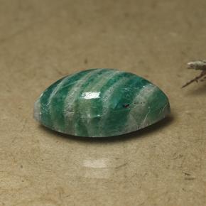 8.18 ct Green Amazonite Stone, Natural Amazonite in Marquise Cabochon Shape for Sale