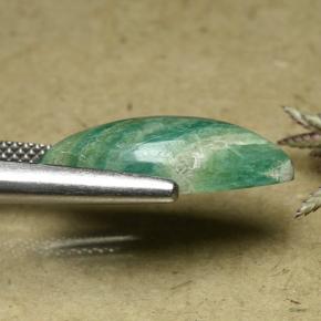 Amazonite Gemstone in 19.4 x 9.4 mm Size for Sale, Amazonite Stone in Blue-Green Color