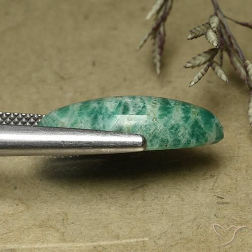 Amazonite Gemstone in 20.1 x 10 mm Size for Sale, Amazonite Stone in Cool Green Color