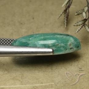 Amazonite Gemstone in 19.9 x 9.9 mm Size for Sale, Amazonite Stone in Medium Green Color