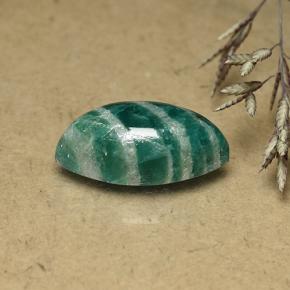 8.34 ct Green Amazonite Stone, Natural Amazonite in Marquise Cabochon Shape for Sale
